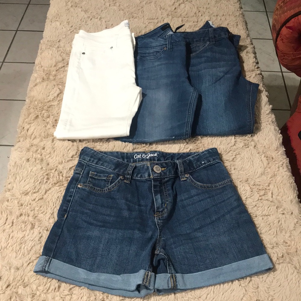 Bundle of girls jeans and shorts size 12